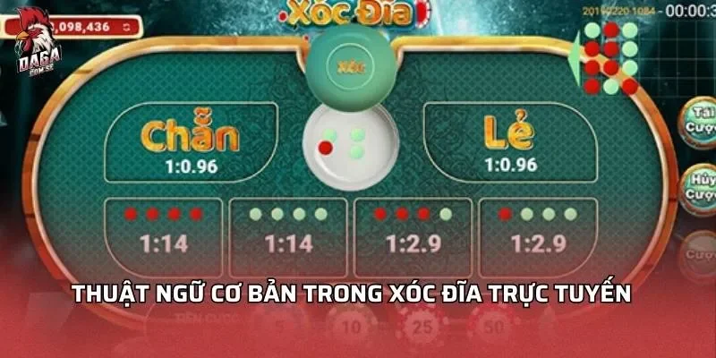Xóc Đĩa Trực Tuyến - Bí Quyết Chơi Hiệu Quả Năm 2026 4 Thuật ngữ cơ bản trong xóc đĩa trực tuyến